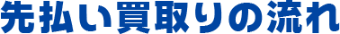 先払い買取りの流れ